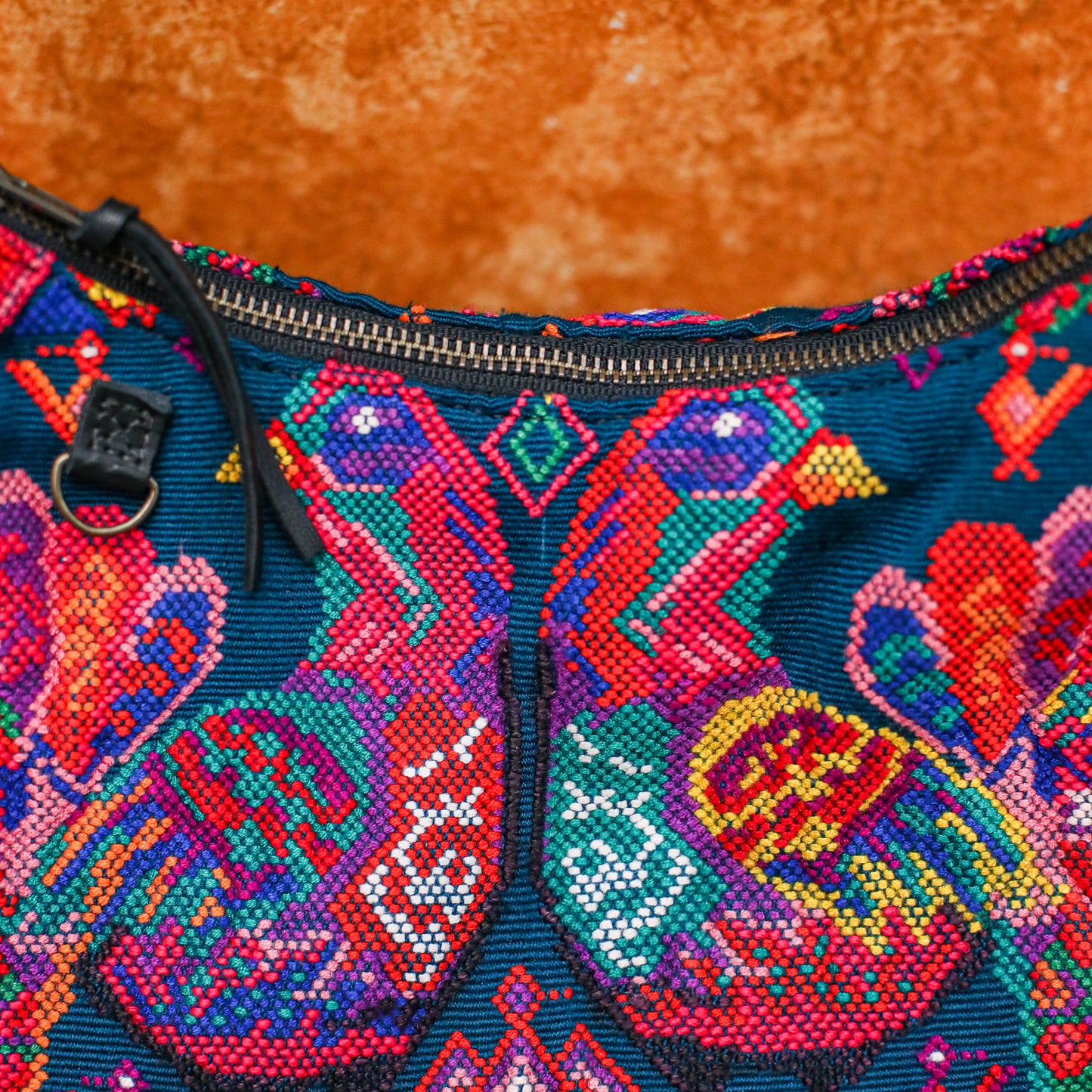 SMALL PENELOPE BAG - OOAK HUIPIL - BLACK - NO. 200396