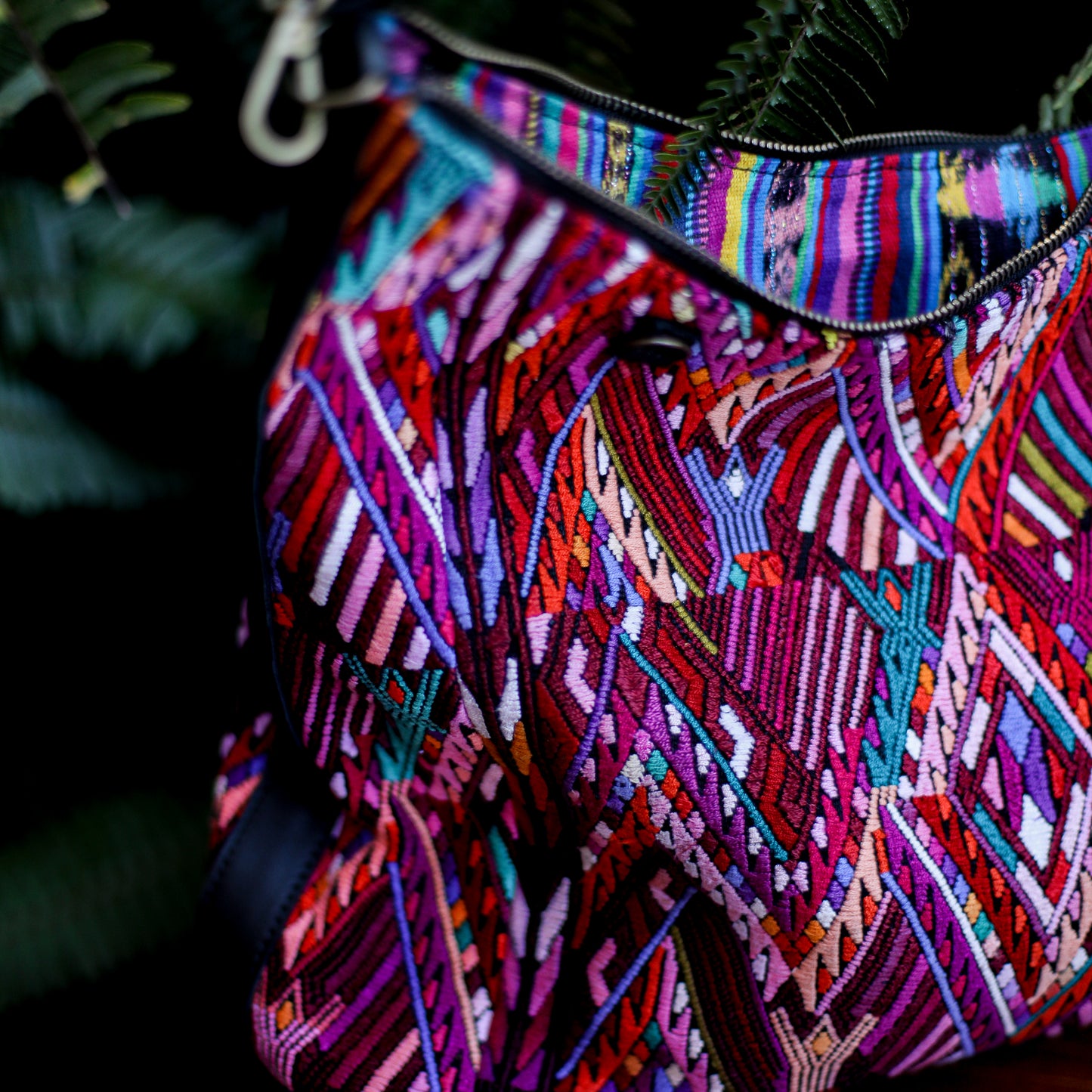 PENELOPE BAG - OOAK HUIPIL - BLACK - NO. 200015