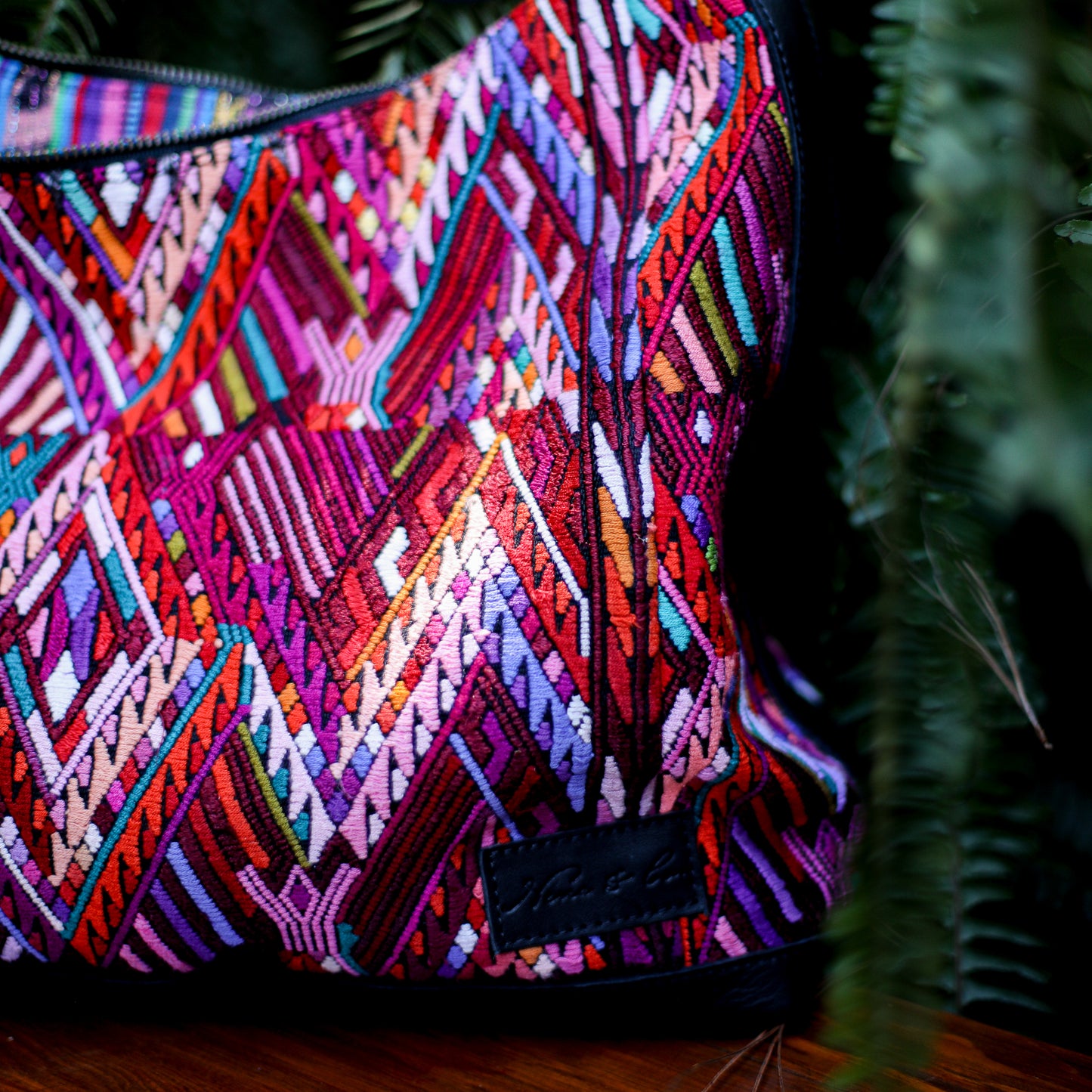 PENELOPE BAG - OOAK HUIPIL - BLACK - NO. 200015