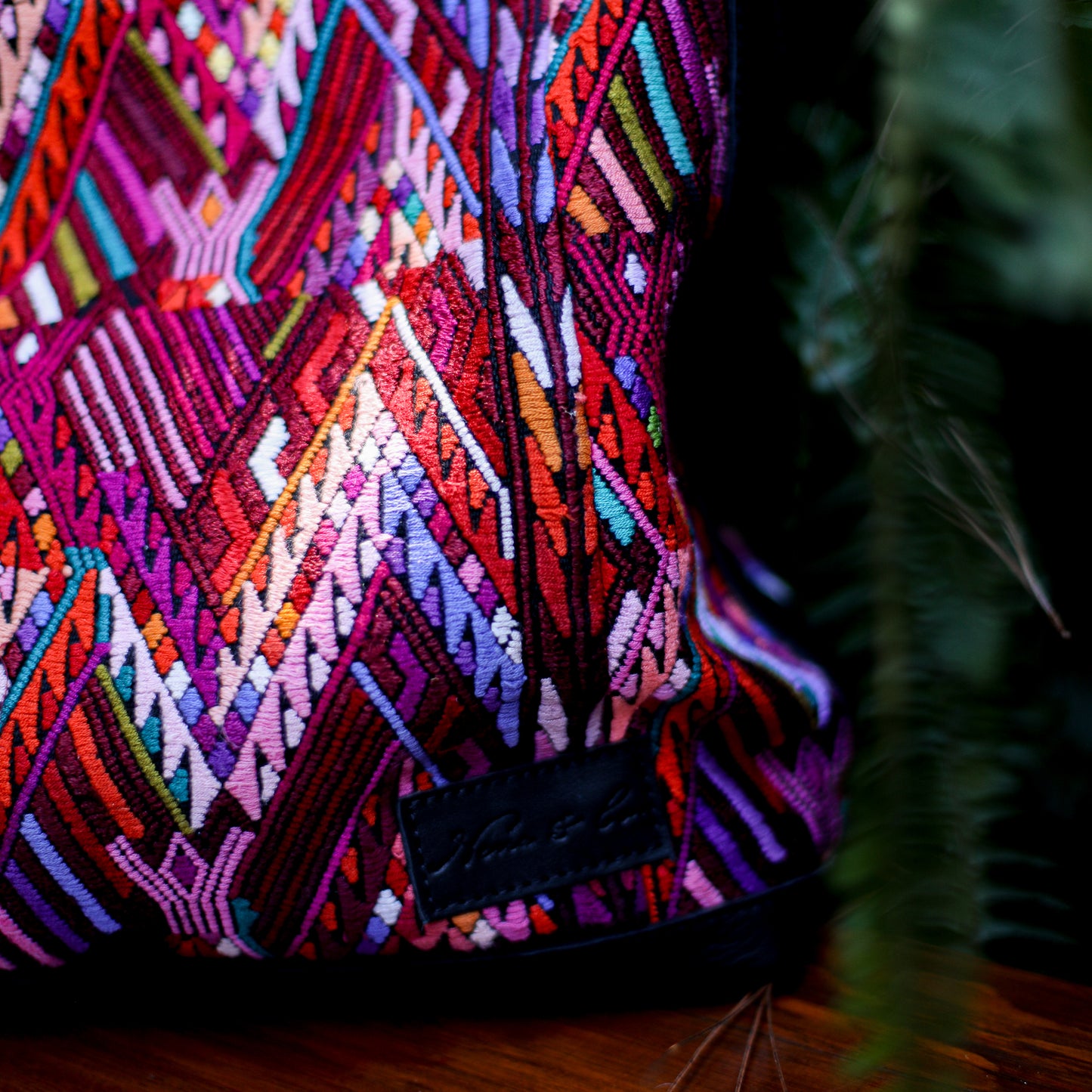 PENELOPE BAG - OOAK HUIPIL - BLACK - NO. 200015