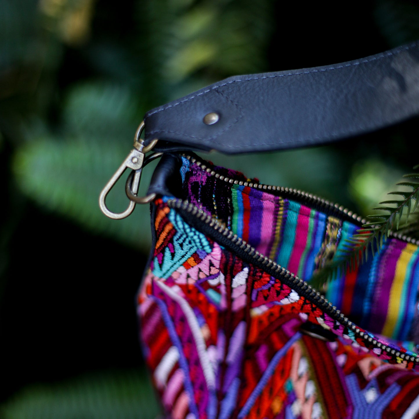 PENELOPE BAG - OOAK HUIPIL - BLACK - NO. 200015