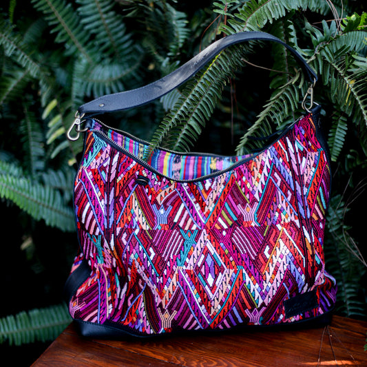PENELOPE BAG - OOAK HUIPIL - BLACK - NO. 200015
