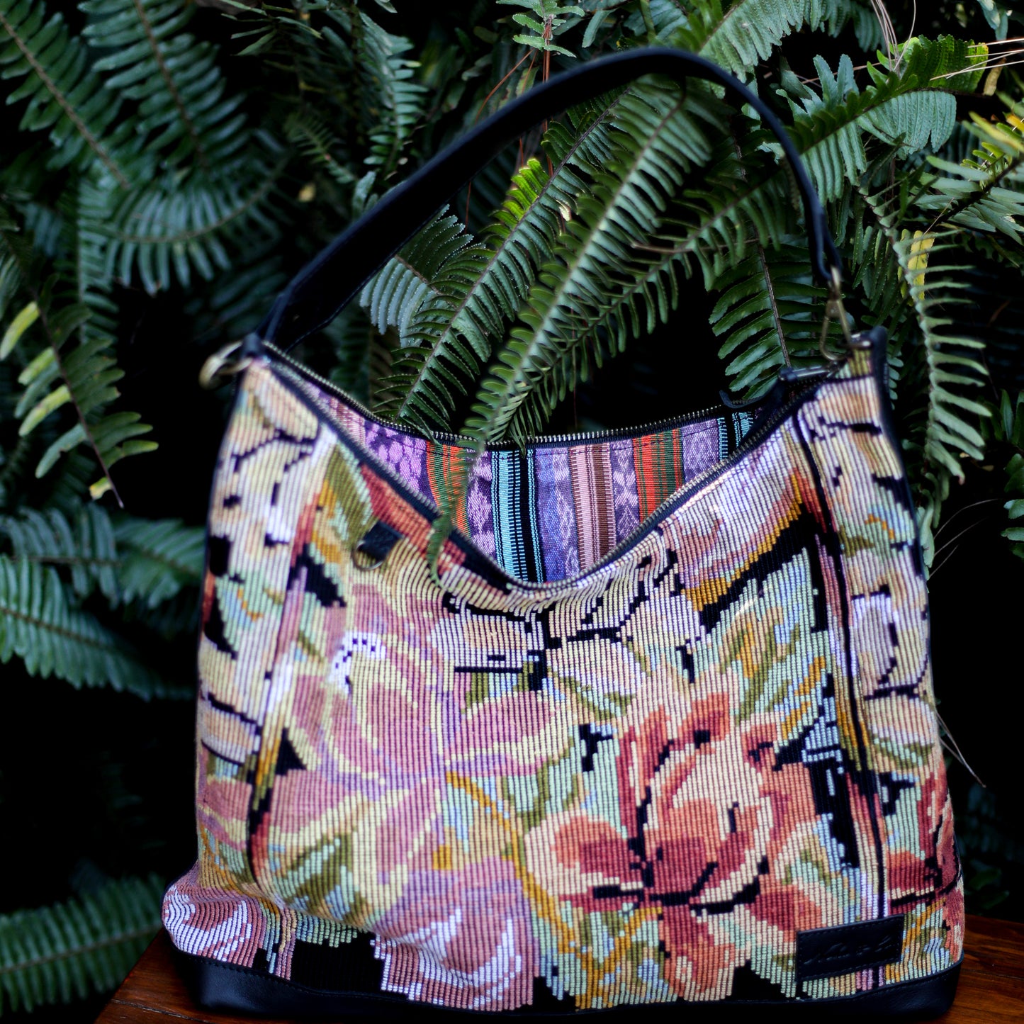 PENELOPE BAG - OOAK HUIPIL - BLACK - NO. 200014