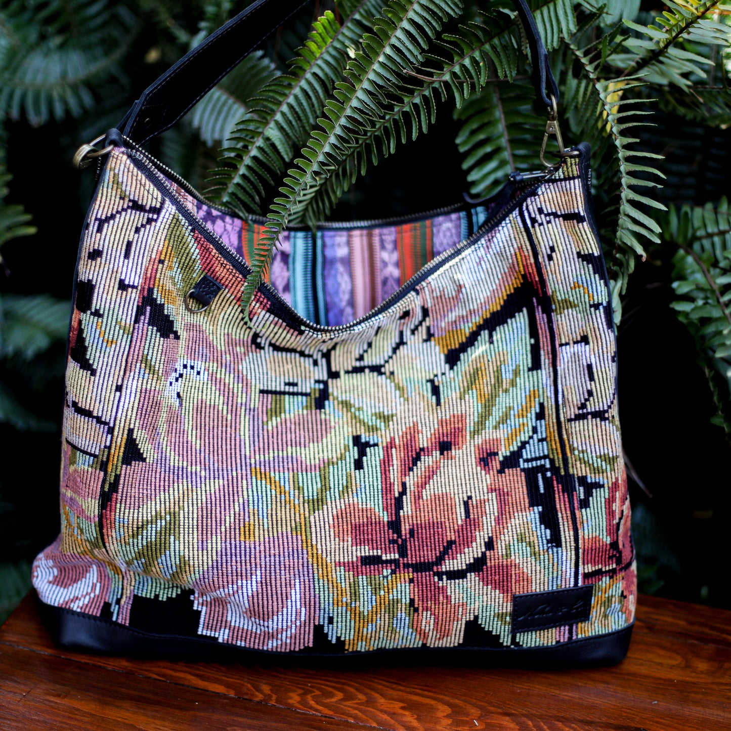 PENELOPE BAG - OOAK HUIPIL - BLACK - NO. 200014