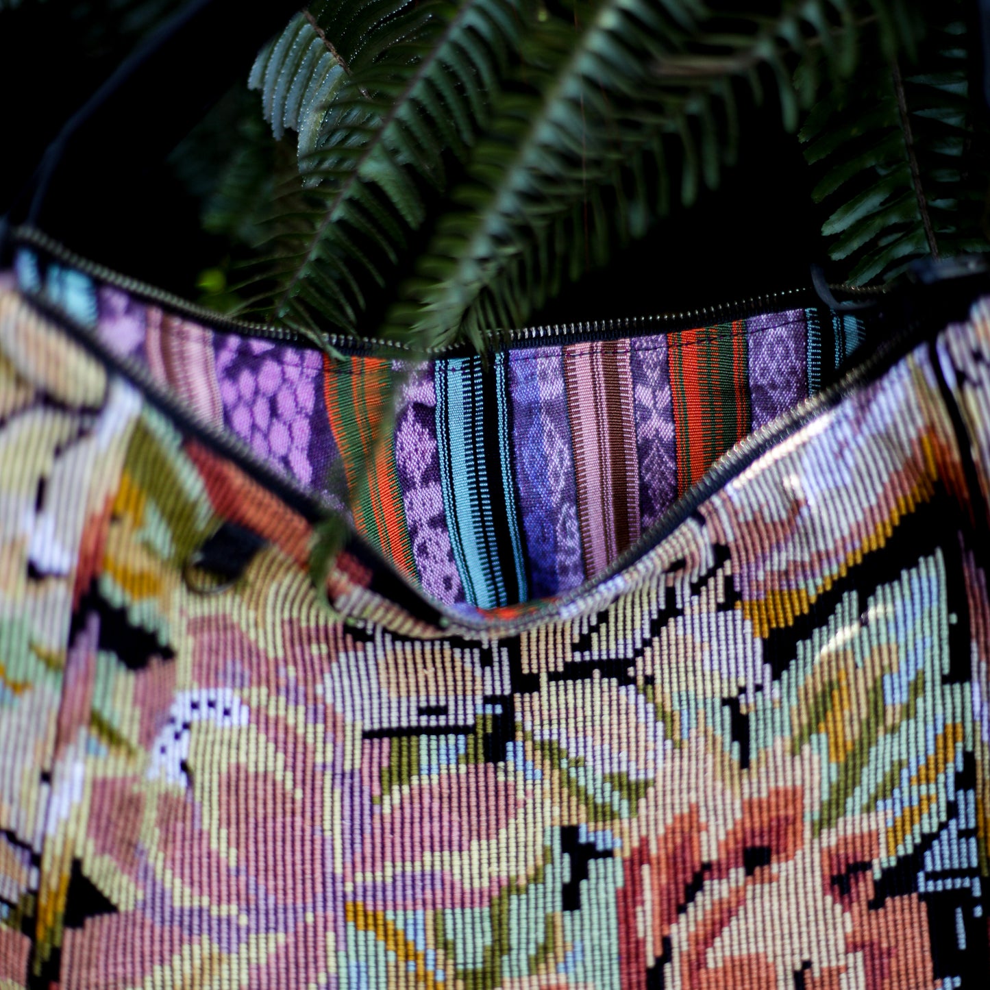 PENELOPE BAG - OOAK HUIPIL - BLACK - NO. 200014