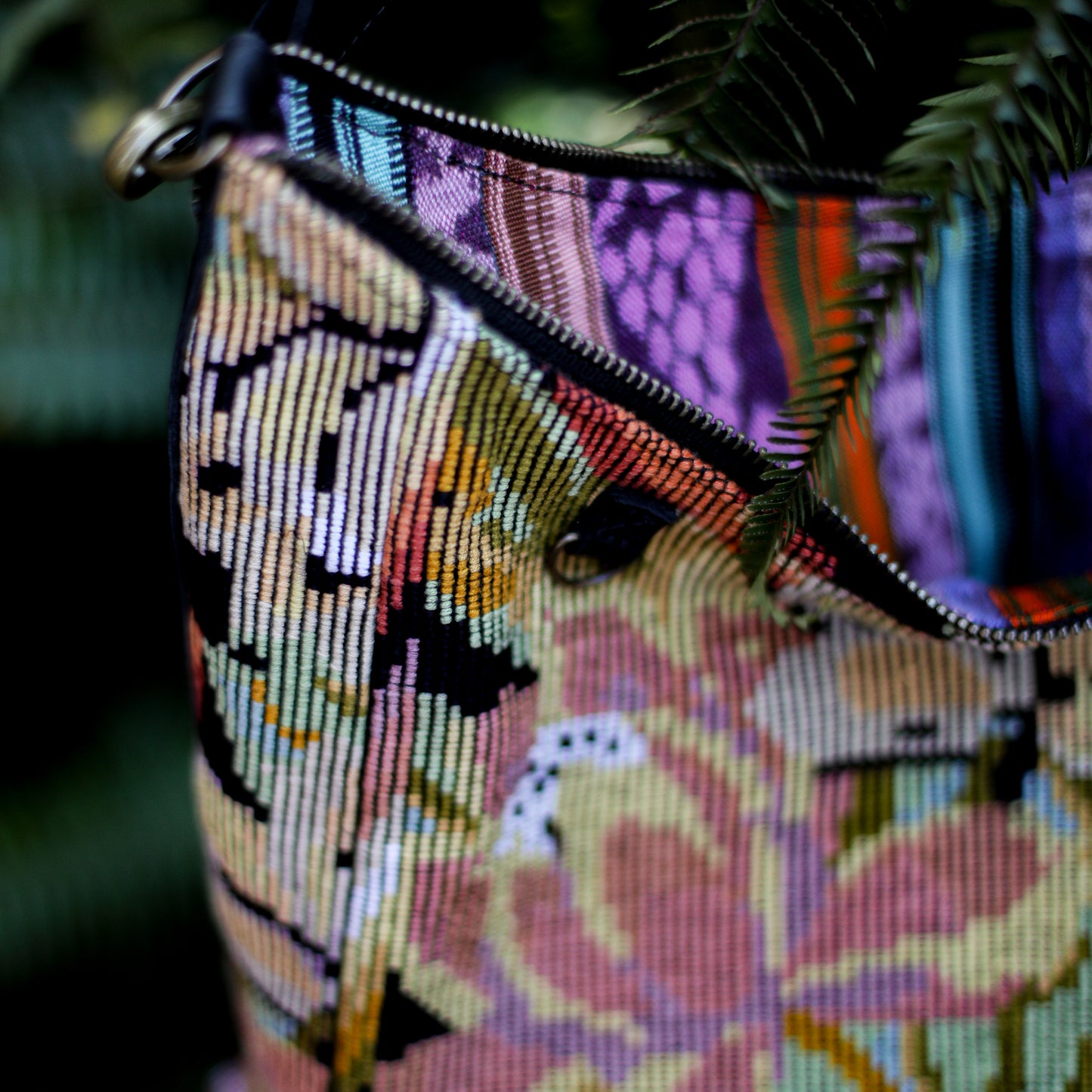 PENELOPE BAG - OOAK HUIPIL - BLACK - NO. 200014