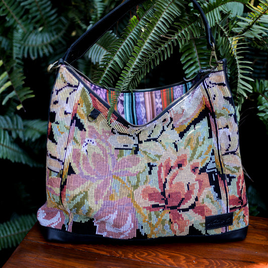 PENELOPE BAG - OOAK HUIPIL - BLACK - NO. 200014