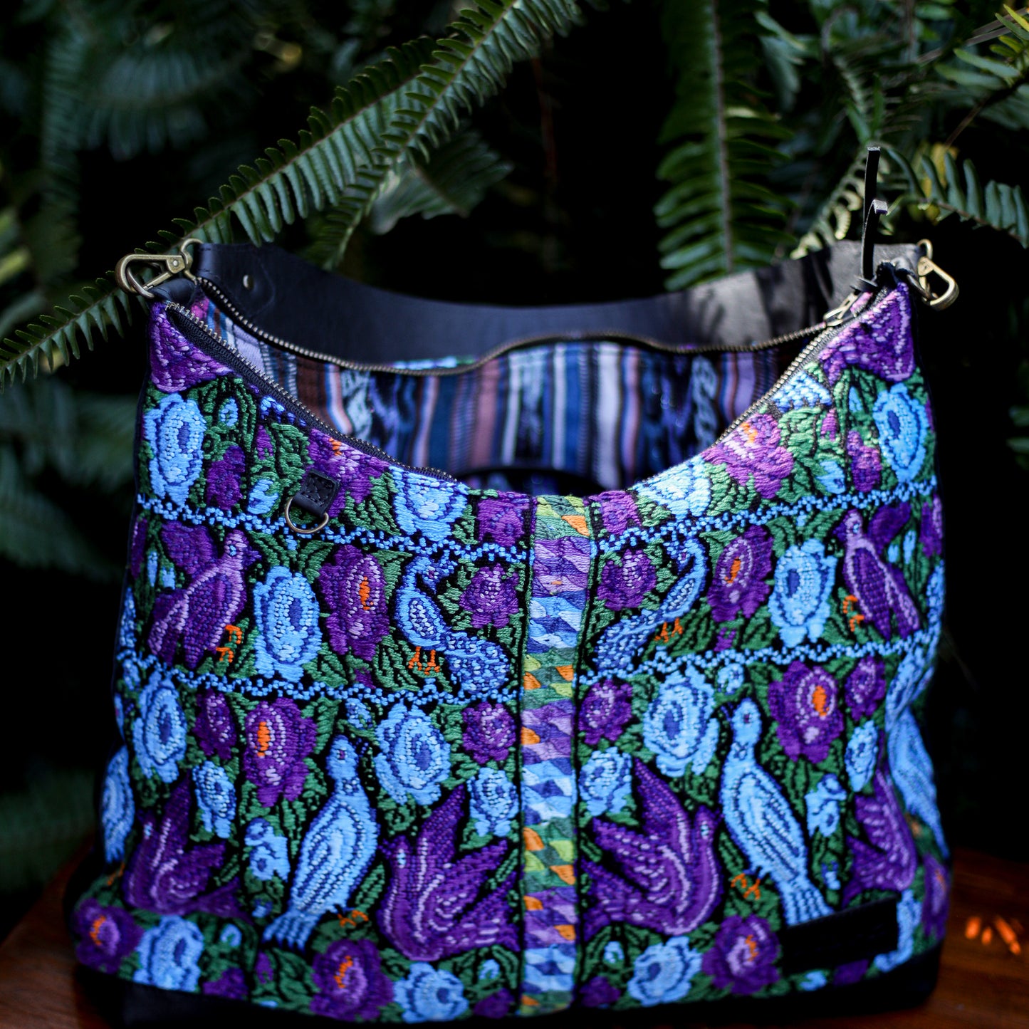 PENELOPE BAG - OOAK HUIPIL - BLACK - NO. 200013