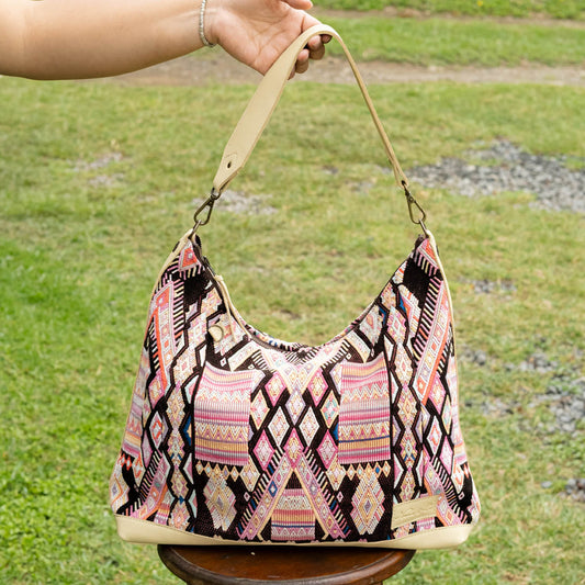 PENELOPE BAG - OOAK HUIPIL - BUTTER - NO. 16553