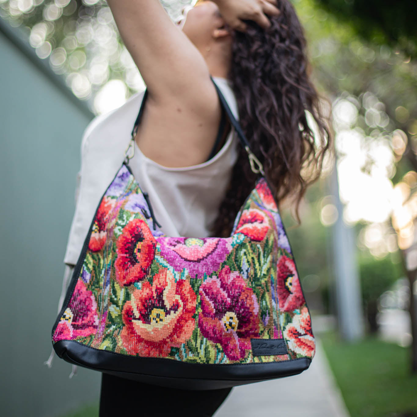 PENELOPE BAG - OOAK HUIPIL - BLACK - NO. 17420