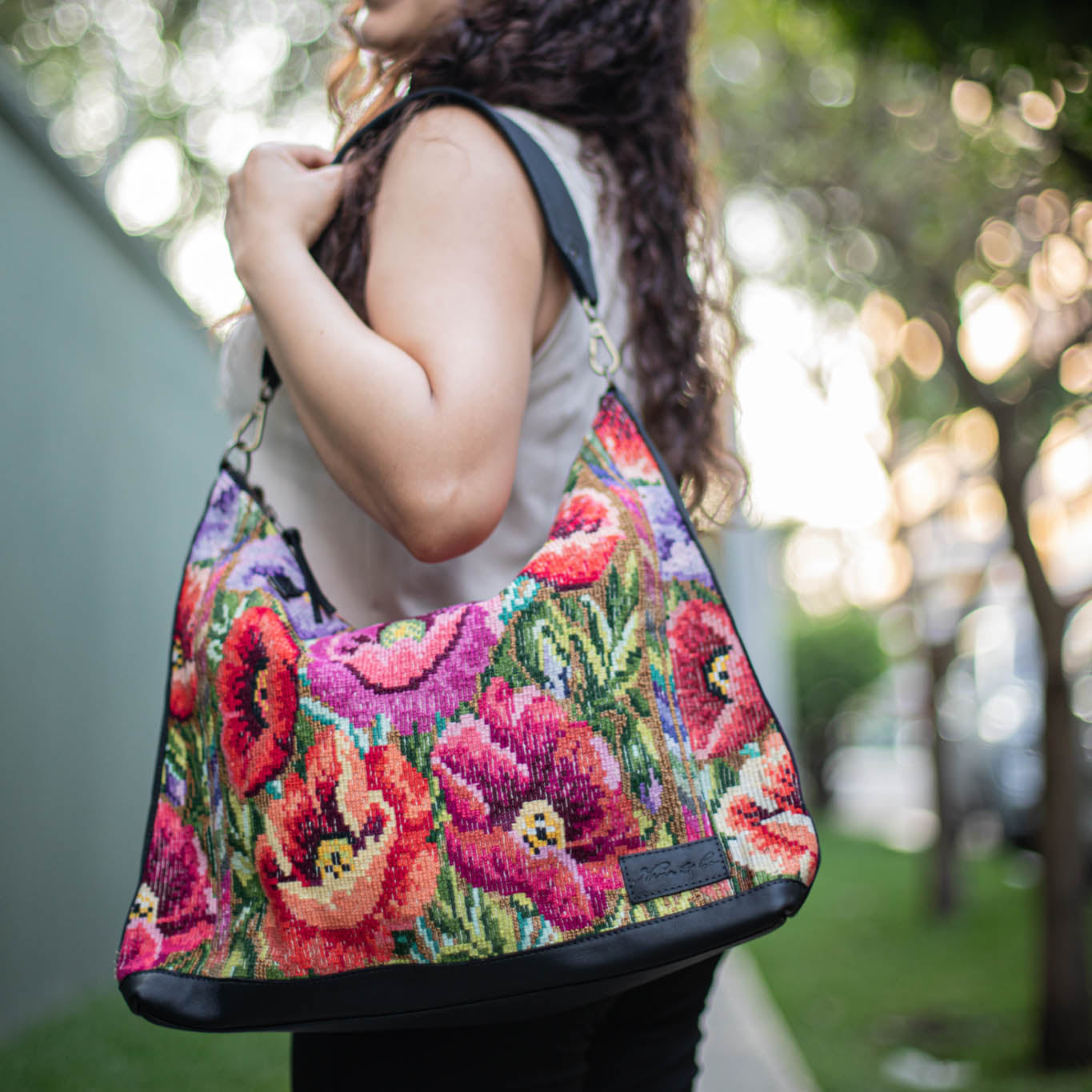 PENELOPE BAG - OOAK HUIPIL - BLACK - NO. 17420