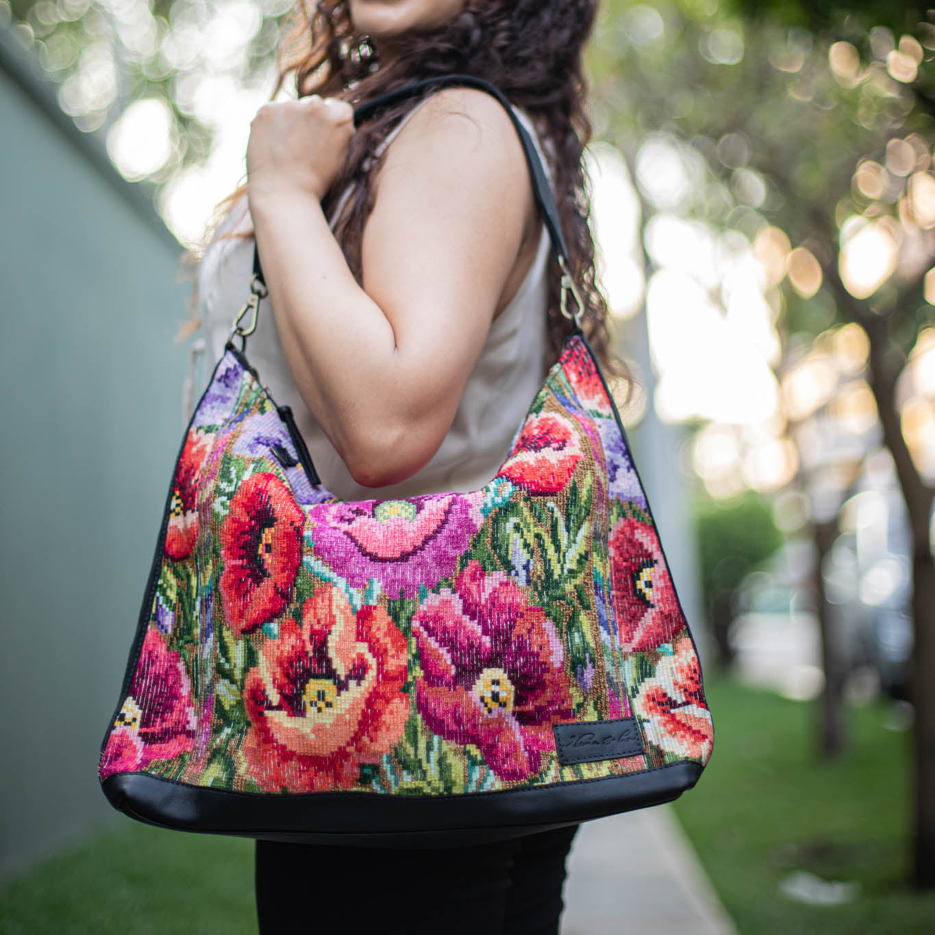 PENELOPE BAG - OOAK HUIPIL - BLACK - NO. 17420