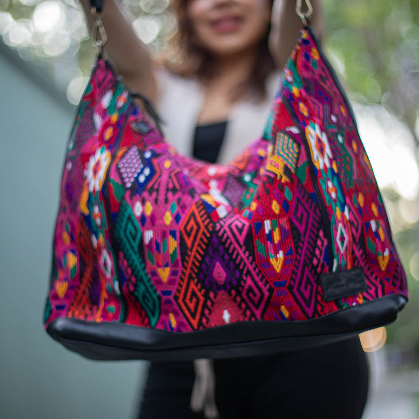 PENELOPE BAG - OOAK HUIPIL - BLACK - NO. 17418