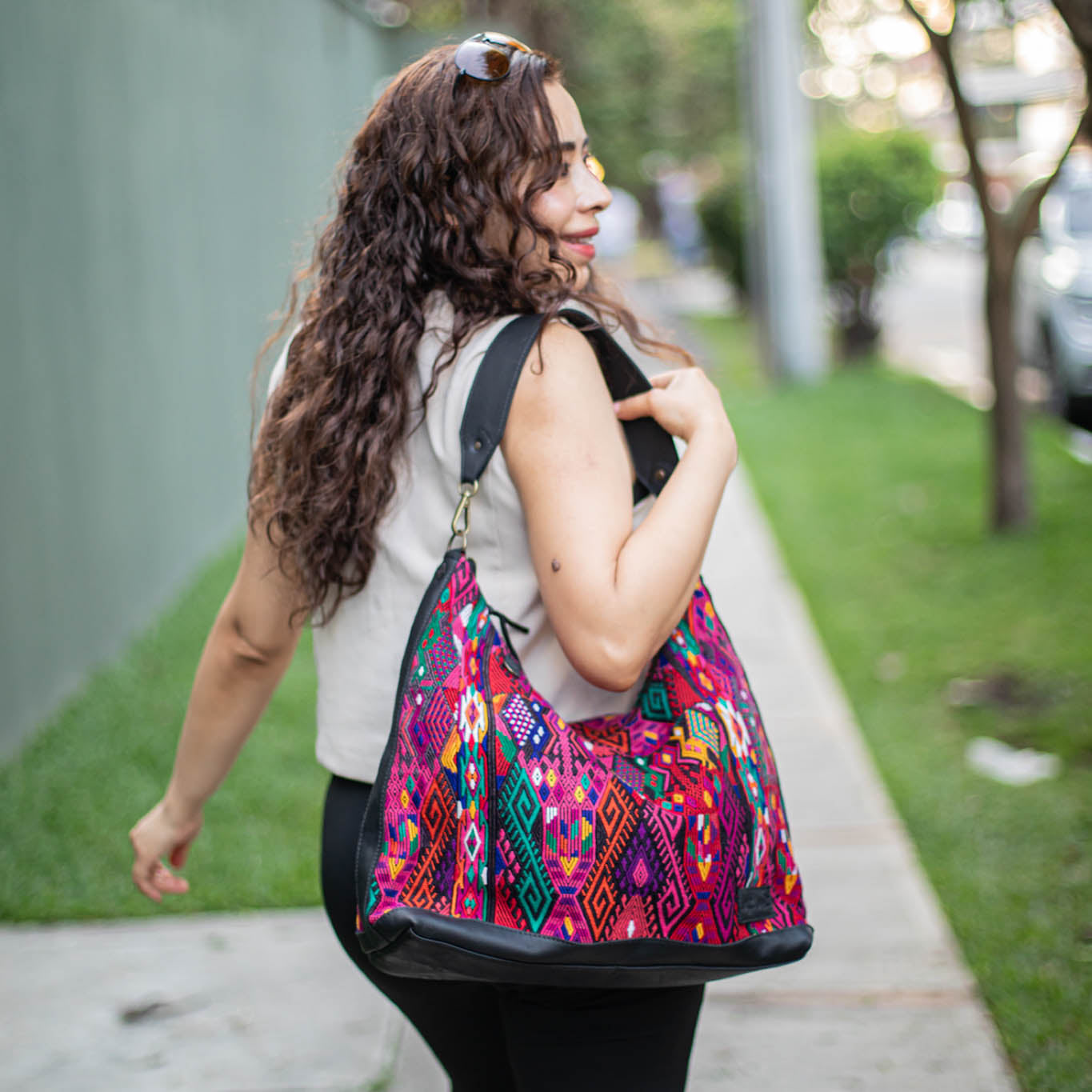 PENELOPE BAG - OOAK HUIPIL - BLACK - NO. 17418