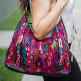 PENELOPE BAG - OOAK HUIPIL - BLACK - NO. 17418