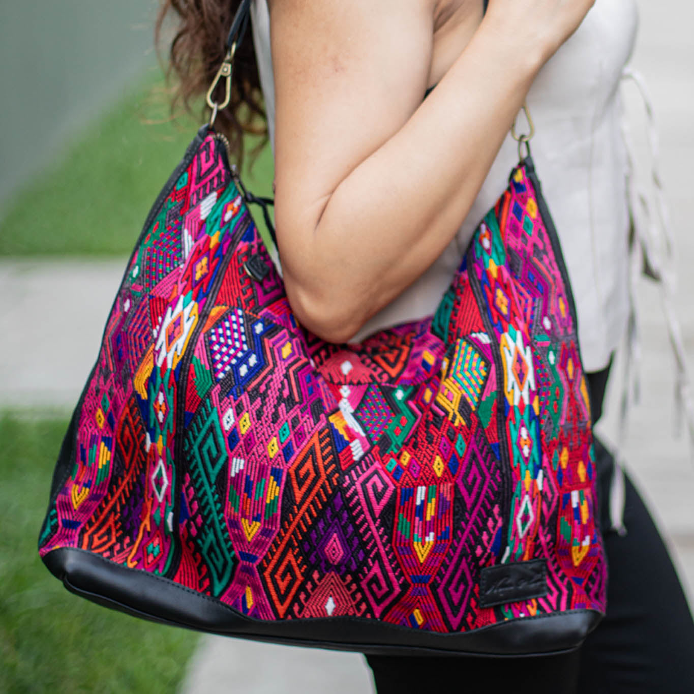 PENELOPE BAG - OOAK HUIPIL - BLACK - NO. 17418