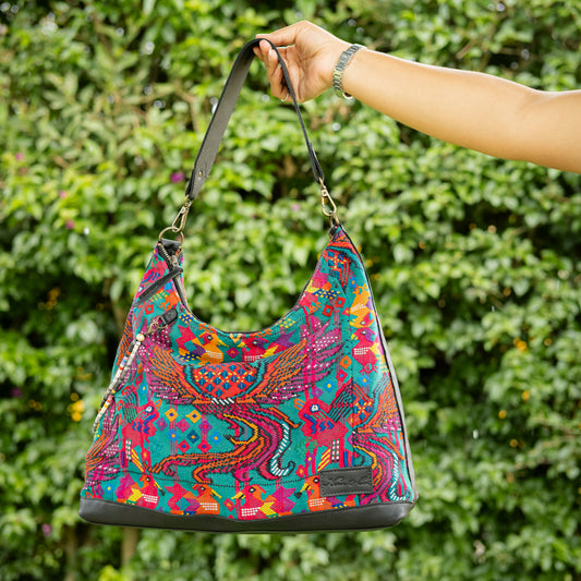 PENELOPE BAG - OOAK HUIPIL - BLACK - NO. 16541