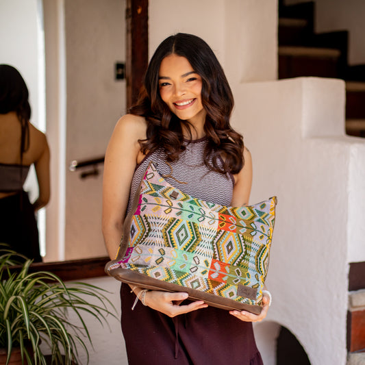 PENELOPE BAG - H&S WHEAT - FOSSIL - NO. 18210