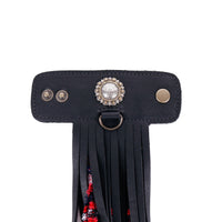 LAYERED TASSEL SET - ROPED BERRY - BLACK