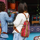 SIGNATURE EDITION LARGE CROSSBODY SLING - OOAK HUIPIL - HONEY - NO. 243881