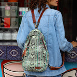 SIGNATURE EDITION LARGE CROSSBODY SLING - OOAK HUIPIL - COPPER - NO. 243876