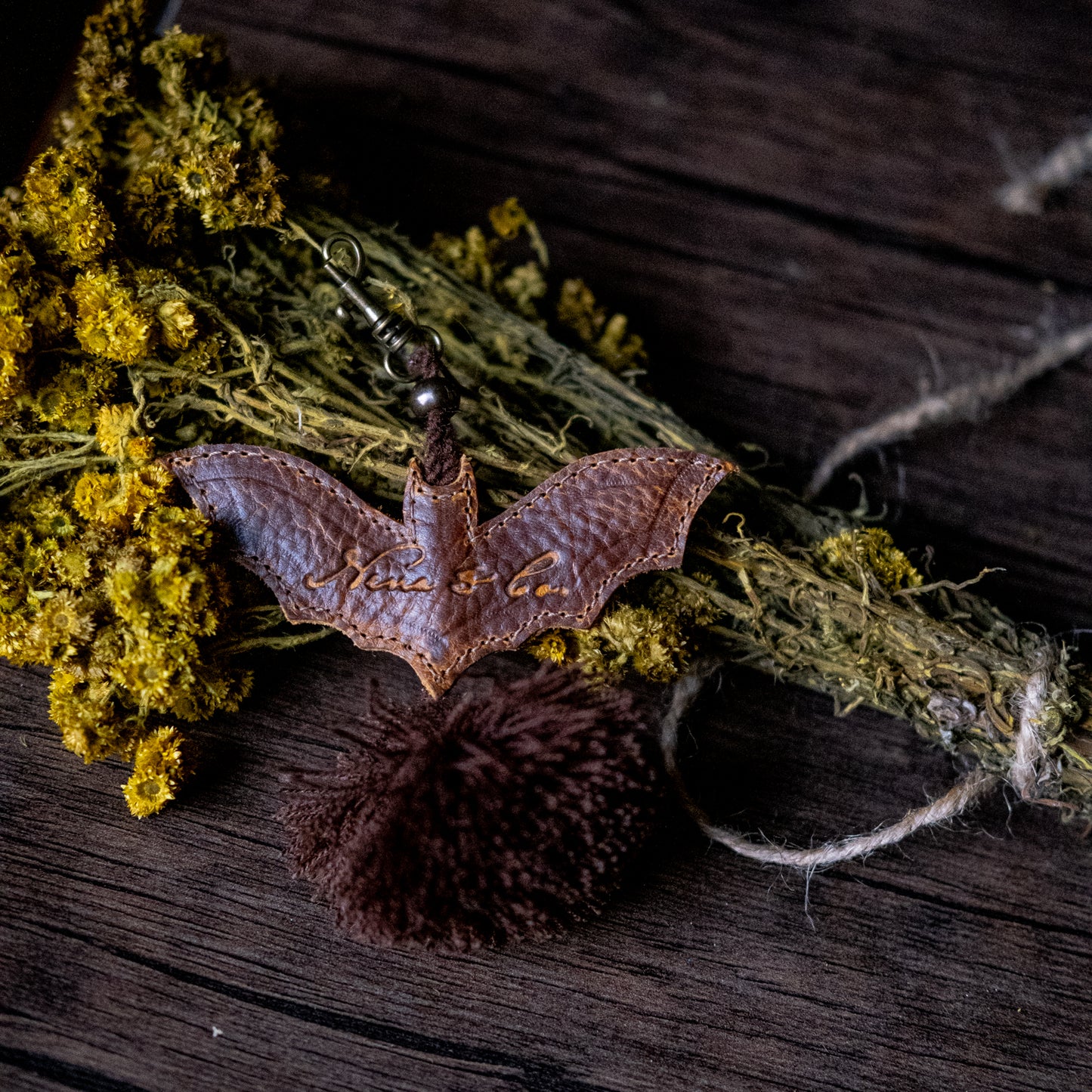LEATHER BAT CHARM - WRANGLER