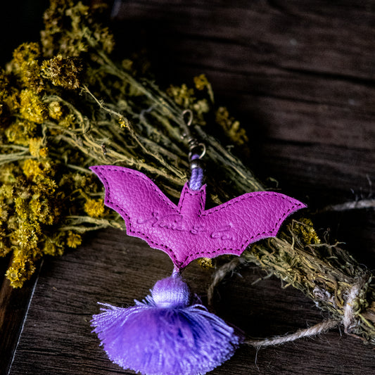LEATHER BAT CHARM - BABY RHINO