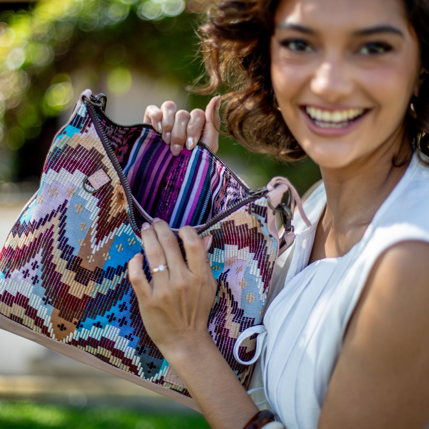 SMALL PENELOPE BAG - H&S MOON & STARS - ROSE QUARTZ - NO. 18389