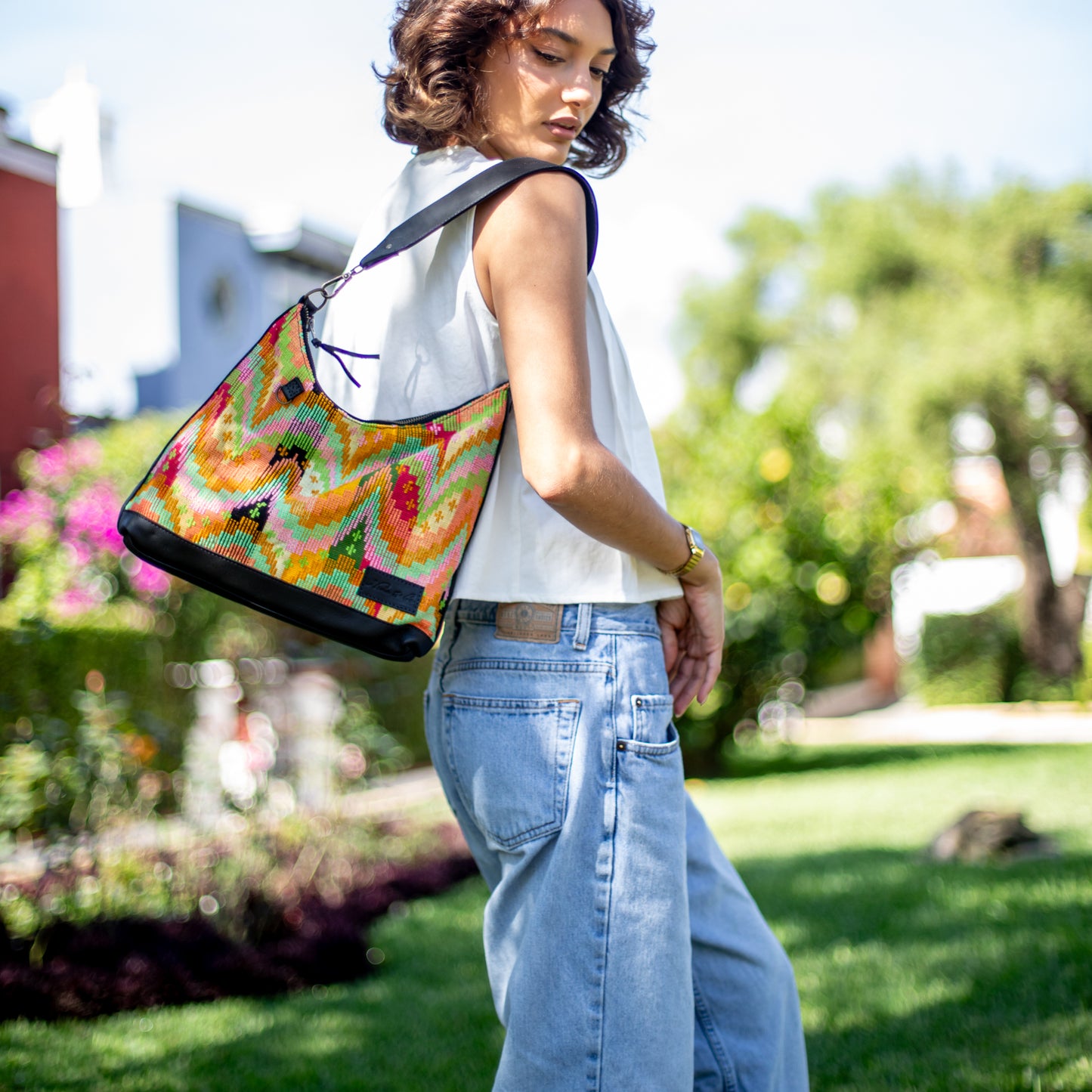 SMALL PENELOPE BAG - H&S MOON & STARS - BLACK - NO. 18378