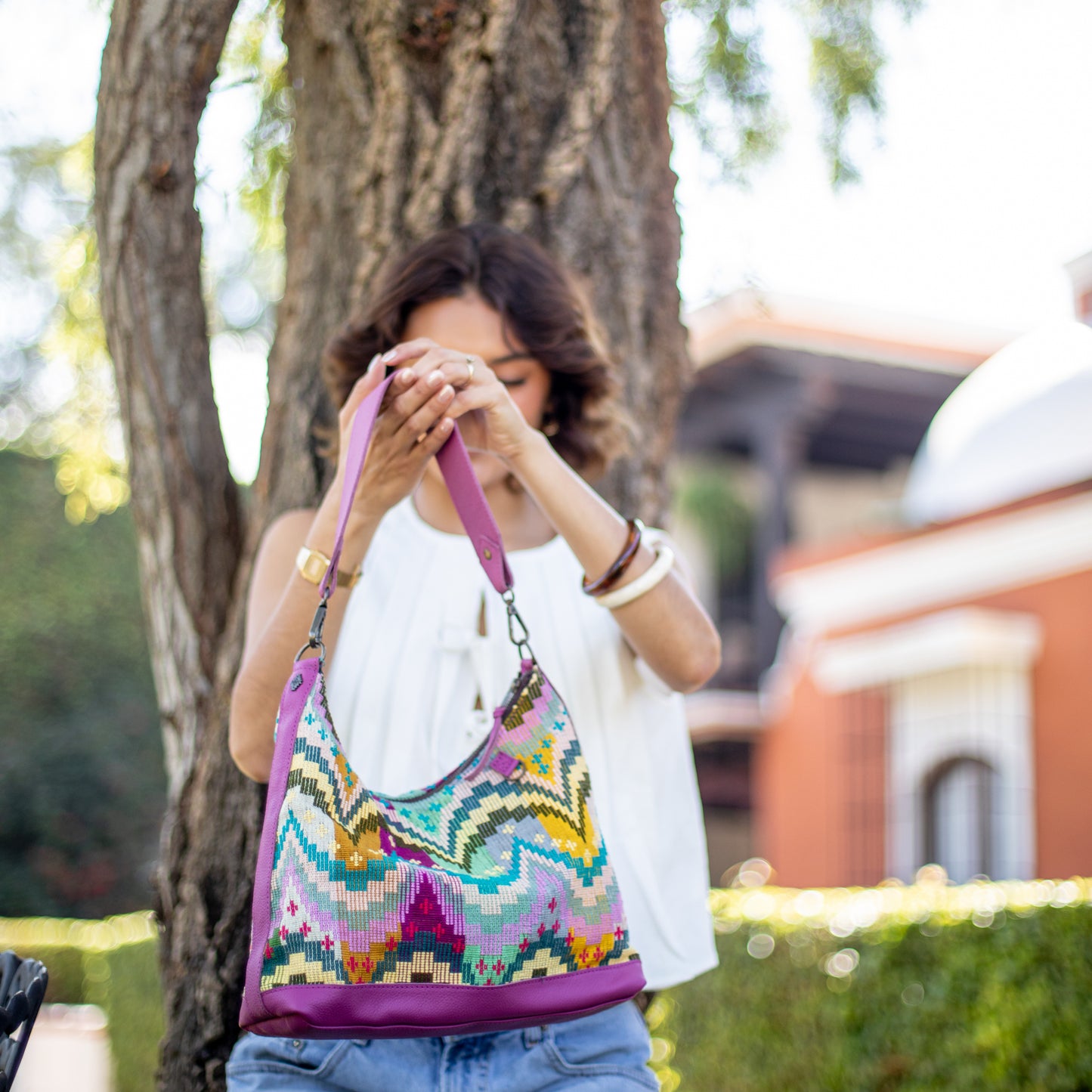SMALL PENELOPE BAG - H&S MOON & STARS - BABY RHINO - NO. 18390