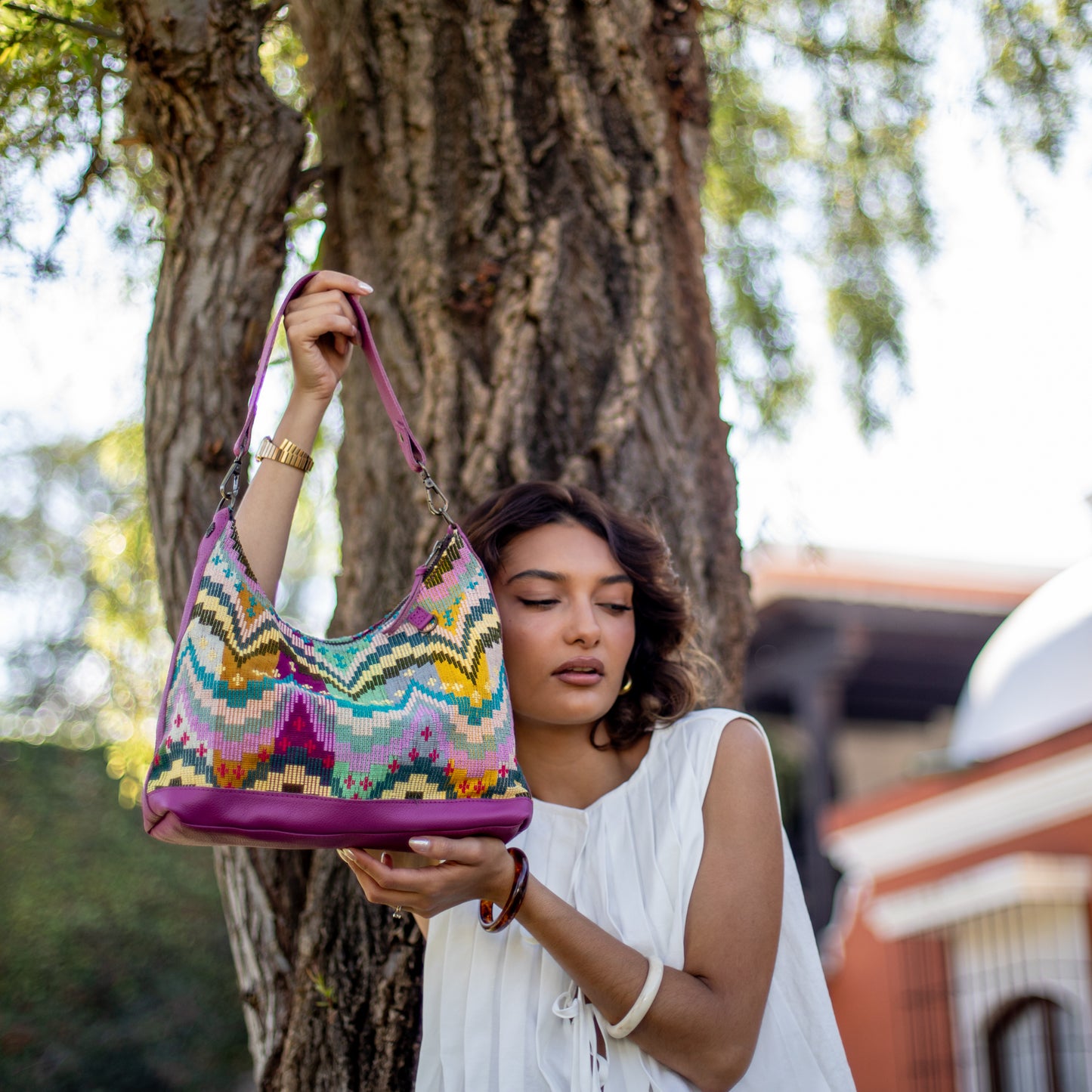 SMALL PENELOPE BAG - H&S MOON & STARS - BABY RHINO - NO. 18390