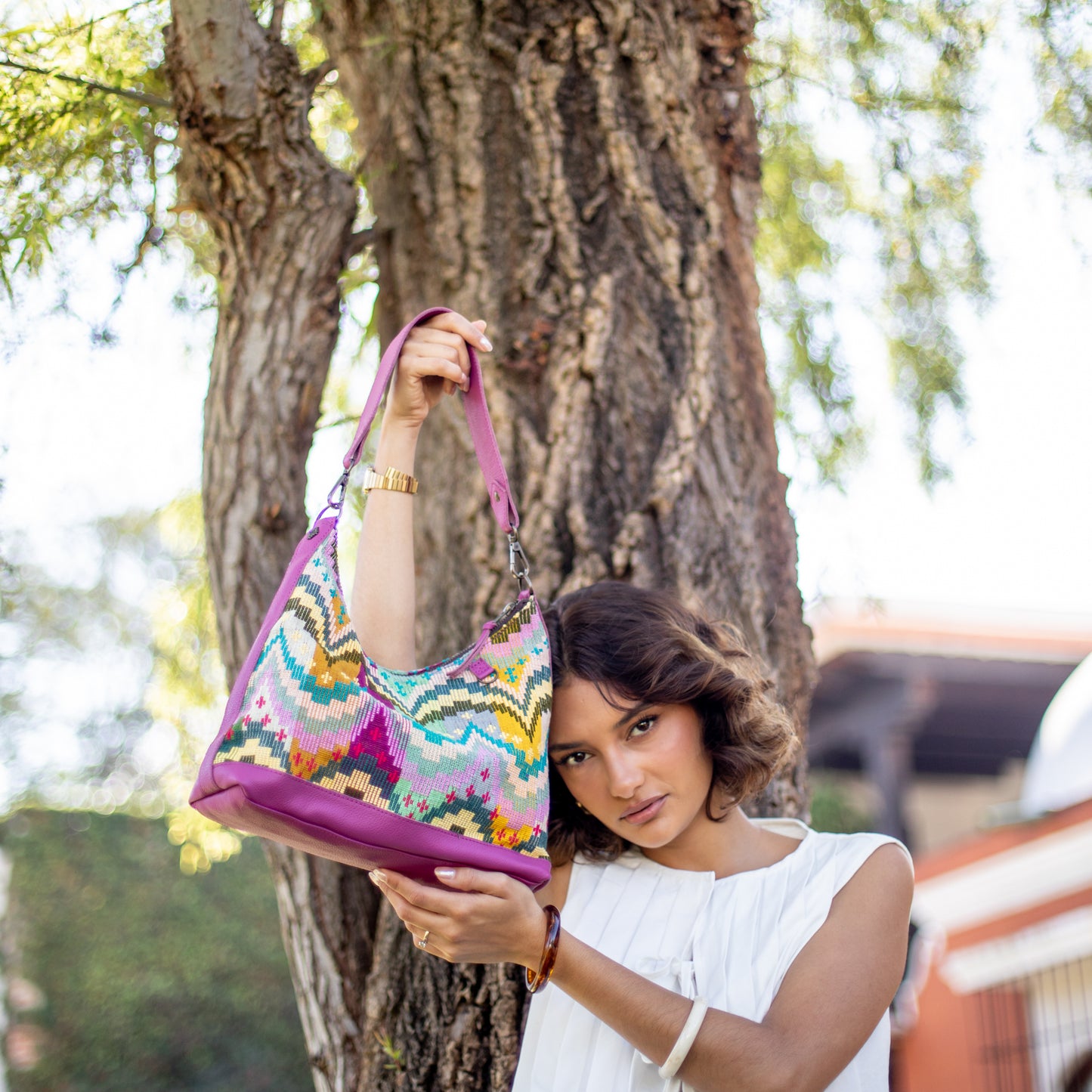 SMALL PENELOPE BAG - H&S MOON & STARS - BABY RHINO - NO. 18390