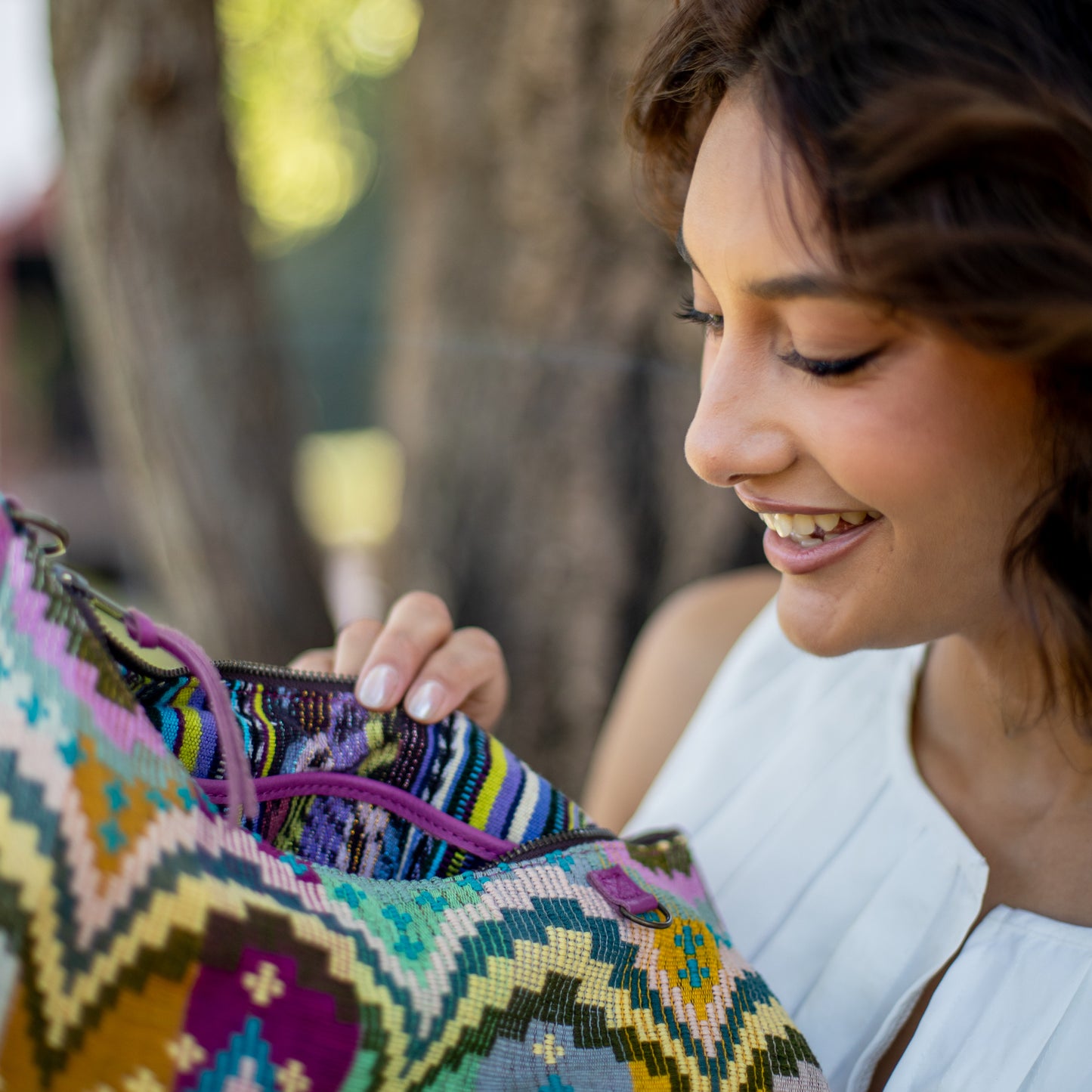 SMALL PENELOPE BAG - H&S MOON & STARS - BABY RHINO - NO. 18390