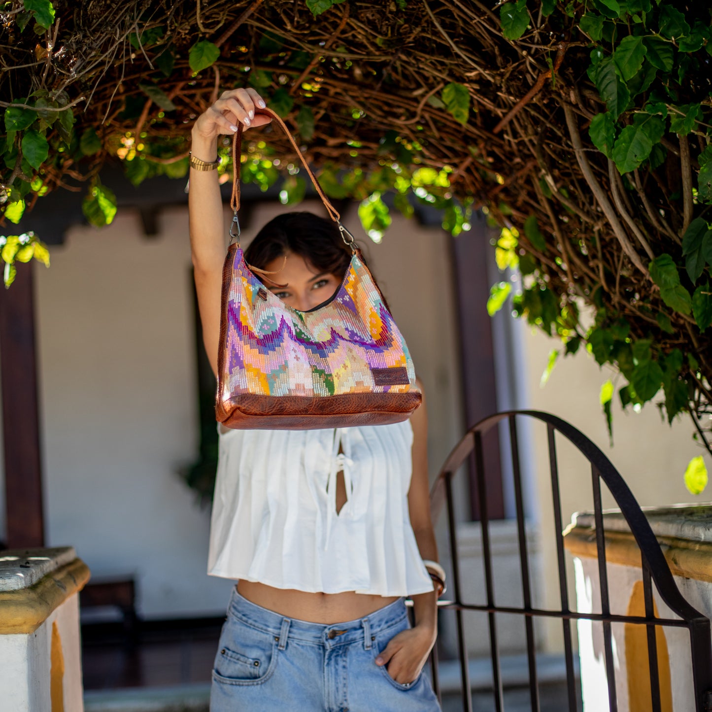 SMALL PENELOPE BAG - H&S MOON & STARS - HONEY - NO. 18383