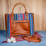 THE PERFECT TRAVEL TOTE - CORTE - CAFE - NO. 16366