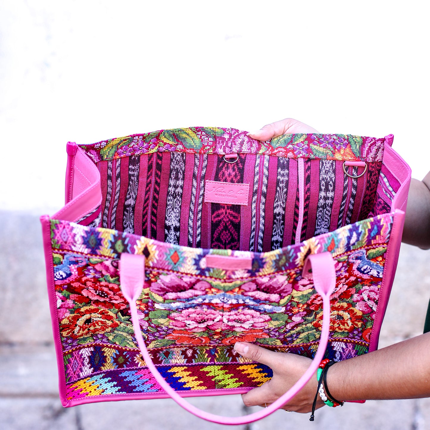 PERFECT TRAVEL TOTE - OOAK HUIPIL - JAZZY - NO. 18706
