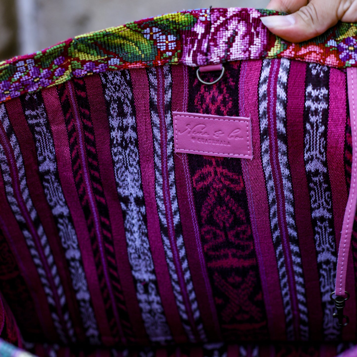 PERFECT TRAVEL TOTE - OOAK HUIPIL - JAZZY - NO. 18706