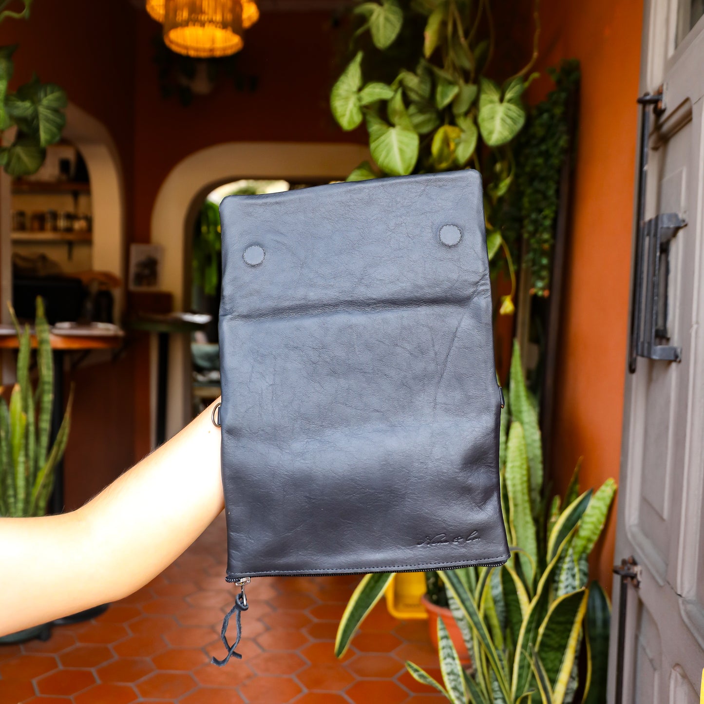 TRI-FOLD WALLET - FULL LEATHER - BLACK
