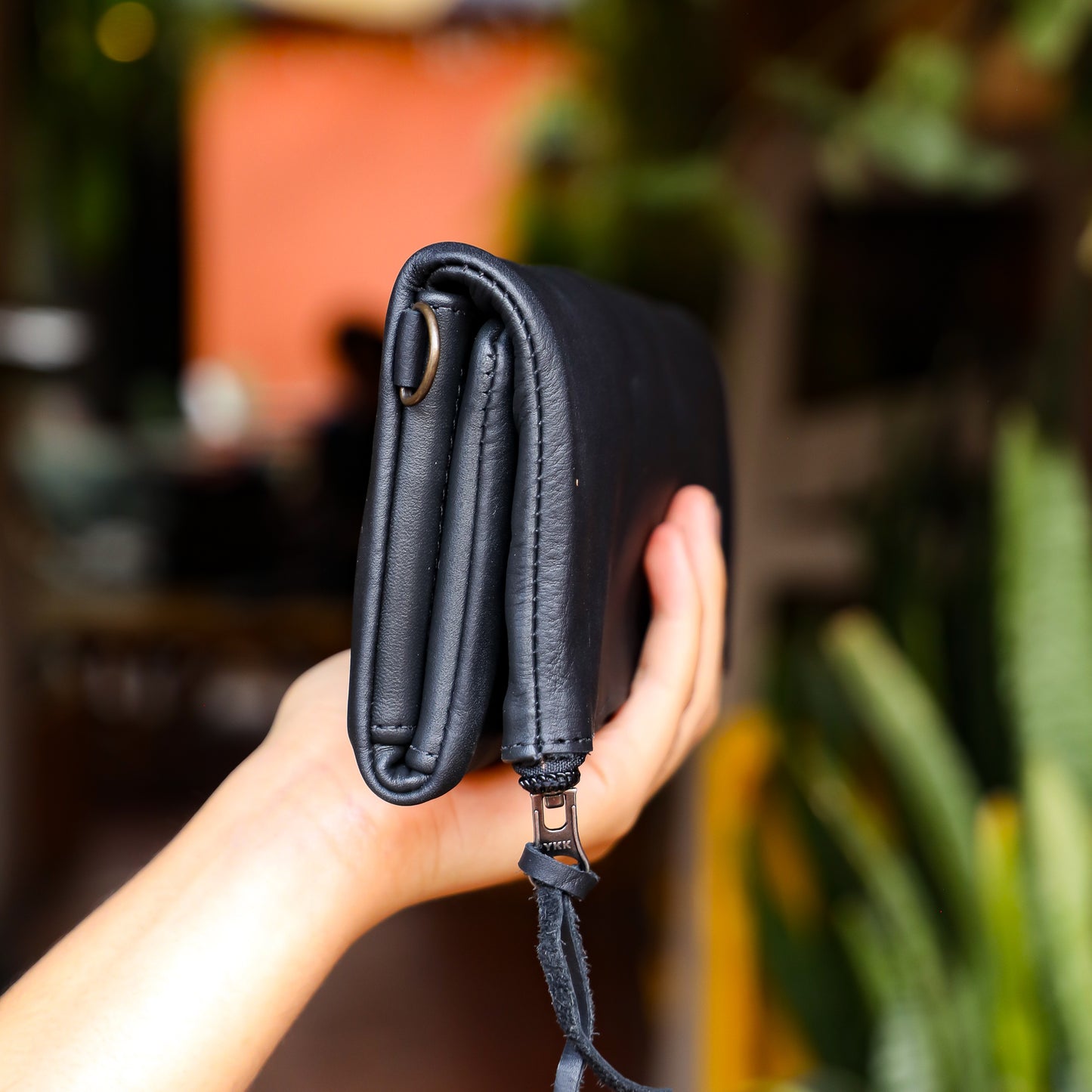 TRI-FOLD WALLET - FULL LEATHER - BLACK