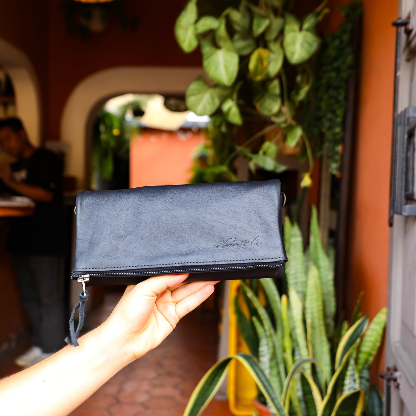 TRI-FOLD WALLET - FULL LEATHER - BLACK