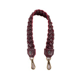 BRAIDED SHOULDER STRAP - VINO TINTO