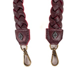 BRAIDED SHOULDER STRAP - VINO TINTO