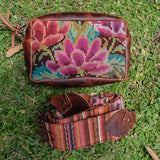 WANDER CROSSBODY SET - OOAK HUIPIL - COPPER - NO. 243279