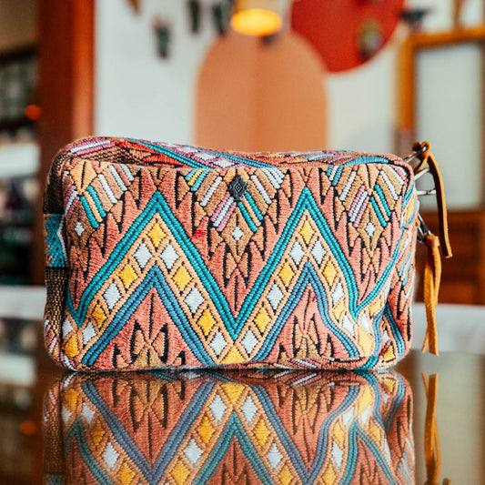 WANDER CROSSBODY BAG + STRAP SET - OOAK HUIPIL & CORTE - CAFE - NO. 15724