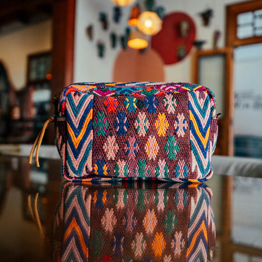 WANDER CROSSBODY BAG + STRAP SET - OOAK HUIPIL & CORTE - CAFE - NO. 15722