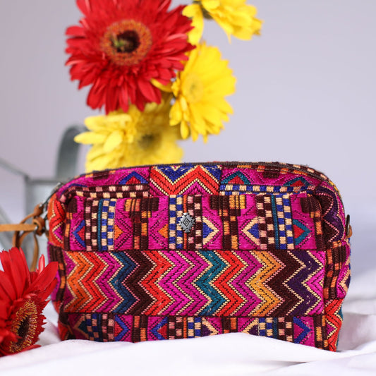 WANDER CROSSBODY SET - OOAK HUIPIL - CAFE - NO. 200530