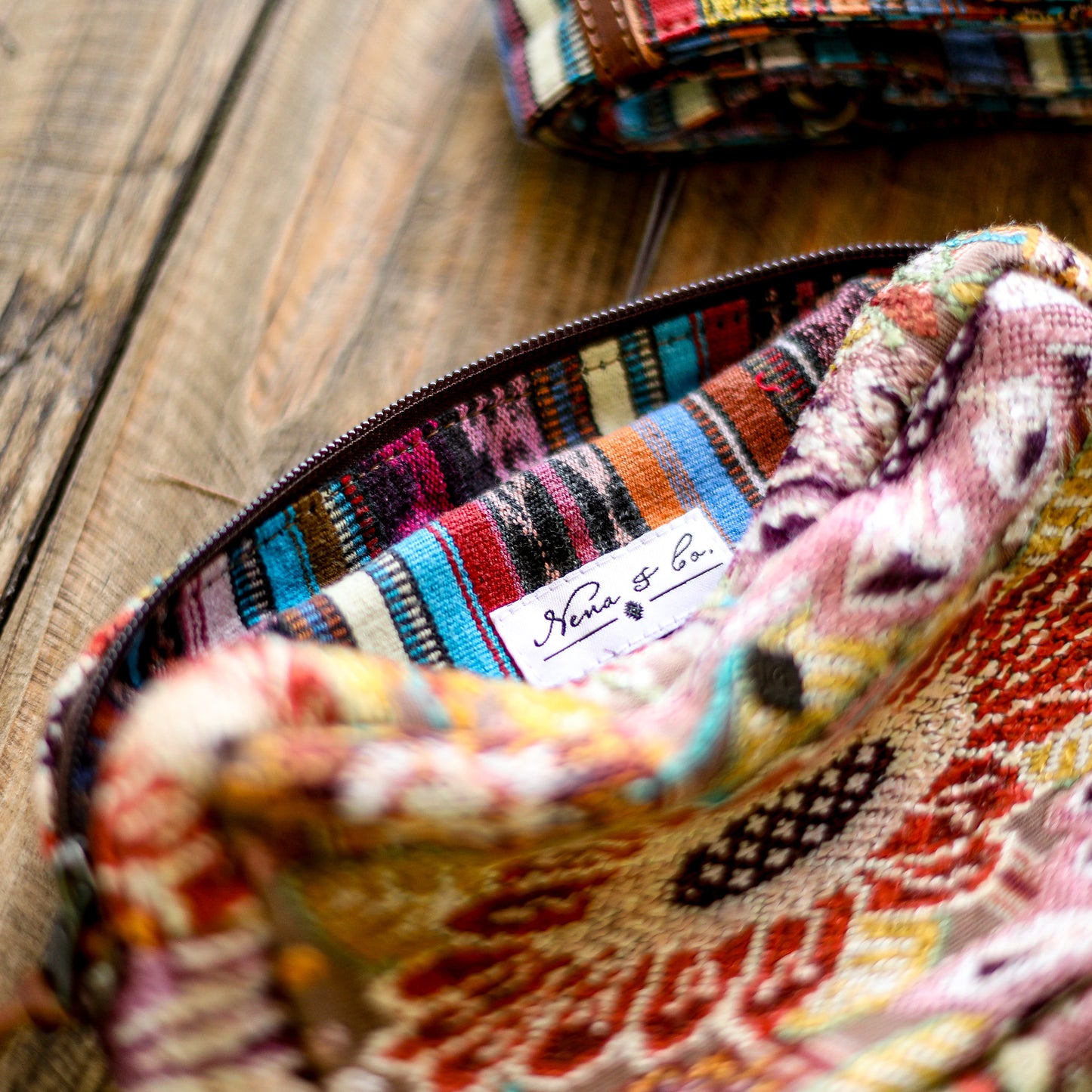 WANDER CROSSBODY SET - OOAK HUIPIL - HONEY - NO. 18556