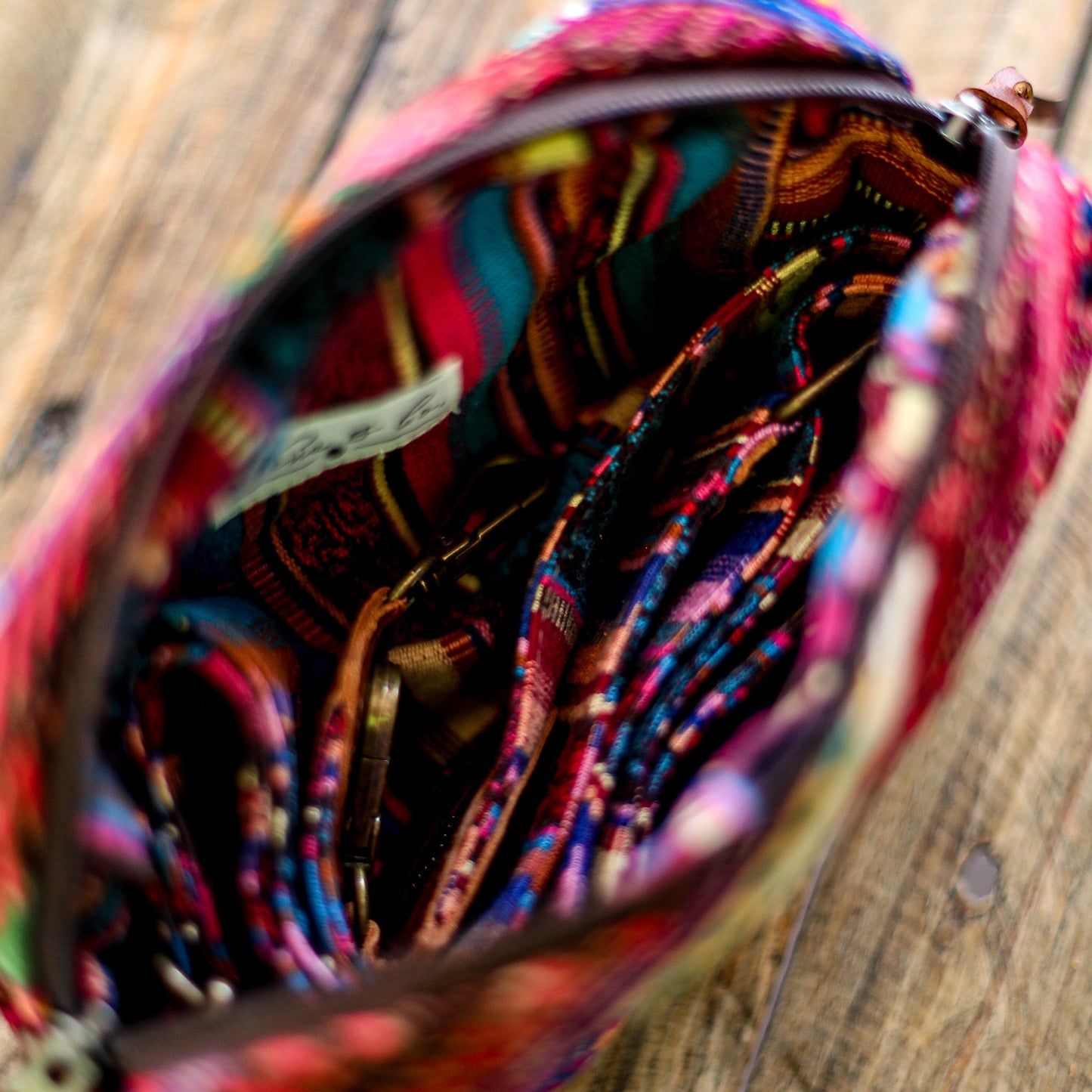 WANDER CROSSBODY SET - OOAK HUIPIL - HONEY - NO. 18563