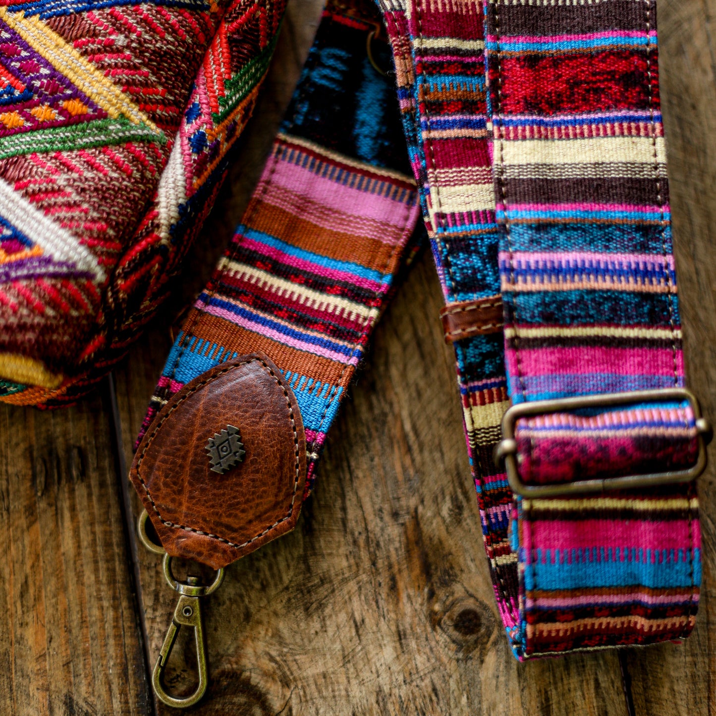 WANDER CROSSBODY SET - OOAK HUIPIL - HONEY - NO. 18563