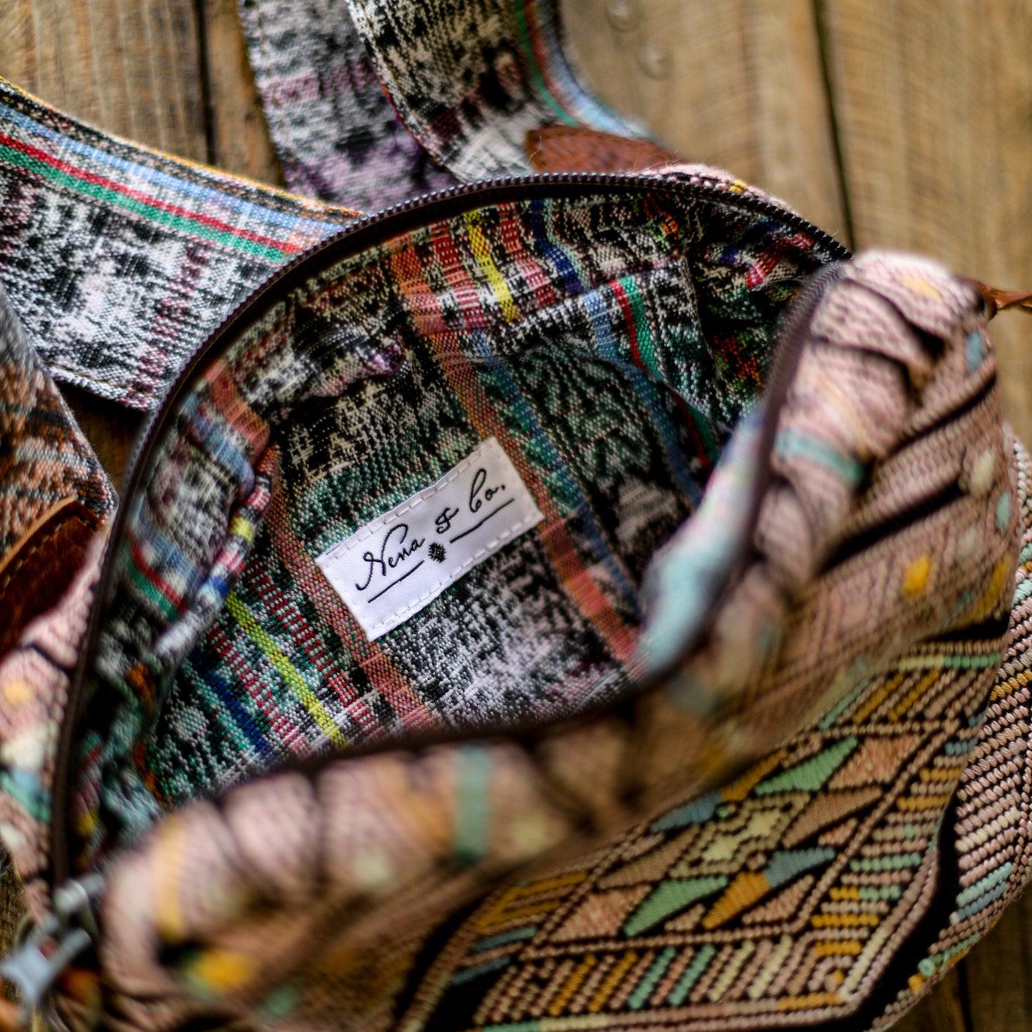 WANDER CROSSBODY SET - OOAK HUIPIL - HONEY - NO. 18562